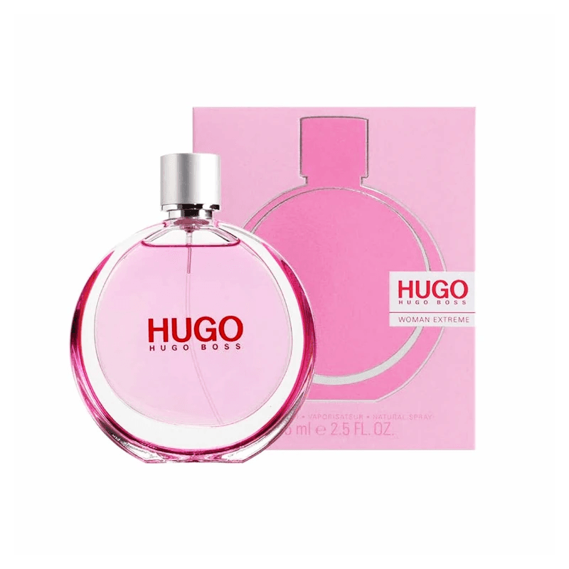 Hugo Woman Extreme by Hugo Boss is a Floral Fruity fragrance for women. Hugo Woman Extreme was launched in 2016. Top notes are Boysenberry and Grass; middle notes are Jasmine and Black Tea; base note
