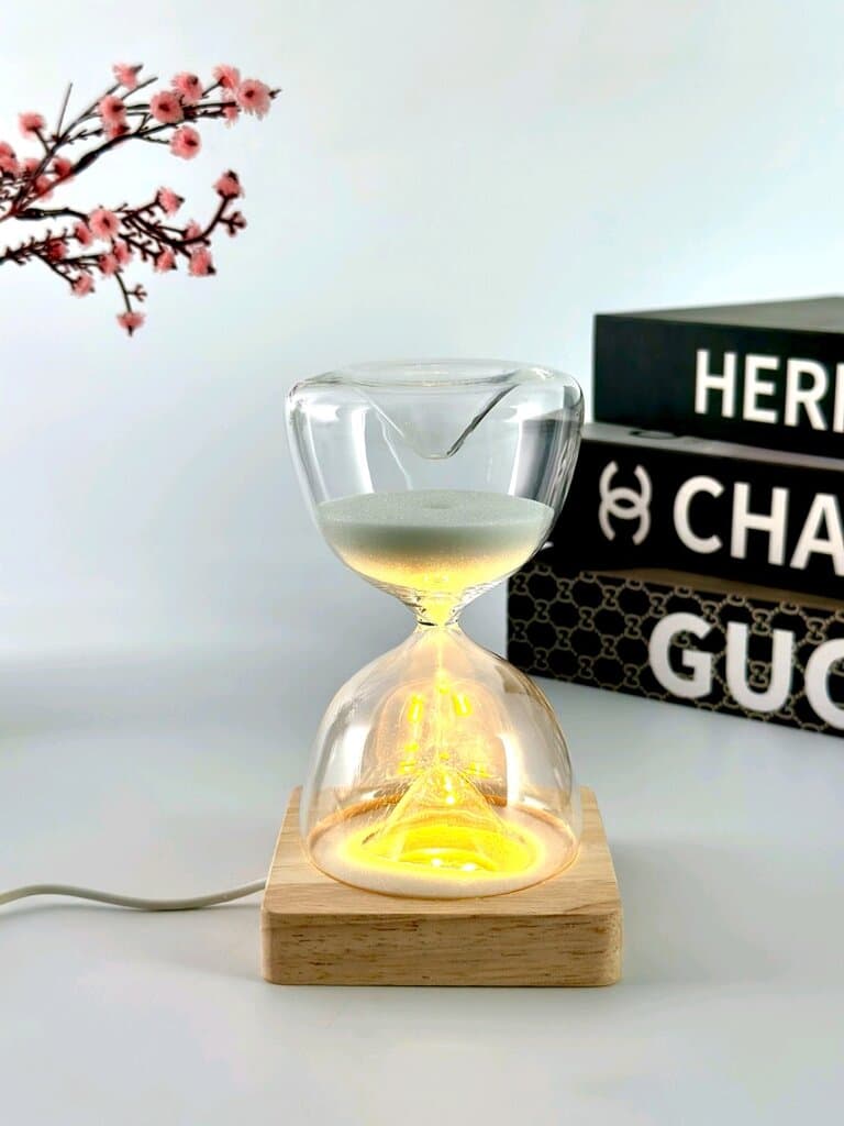 Hourglass table LED light 15 min 3