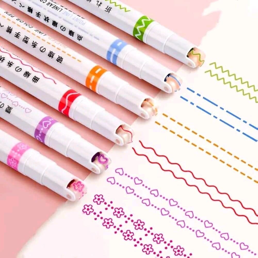 Linear Roller Color Pens Highlighters