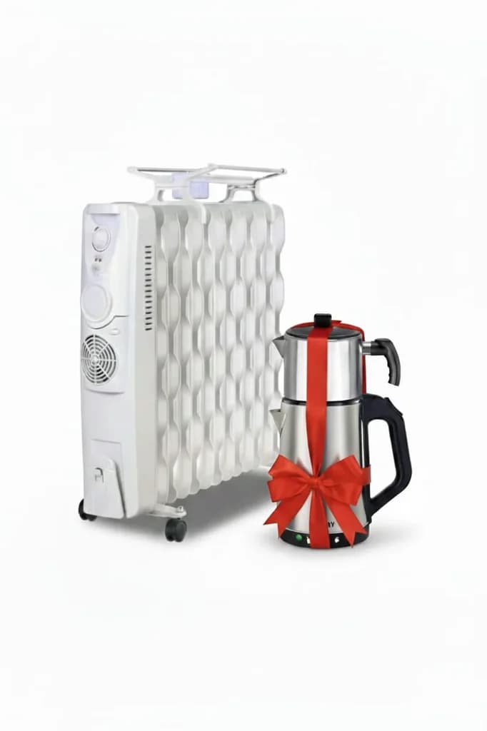 Galaxy Oil Filled Radiator Heater 13 Fins with Clothes Dryer - (White)