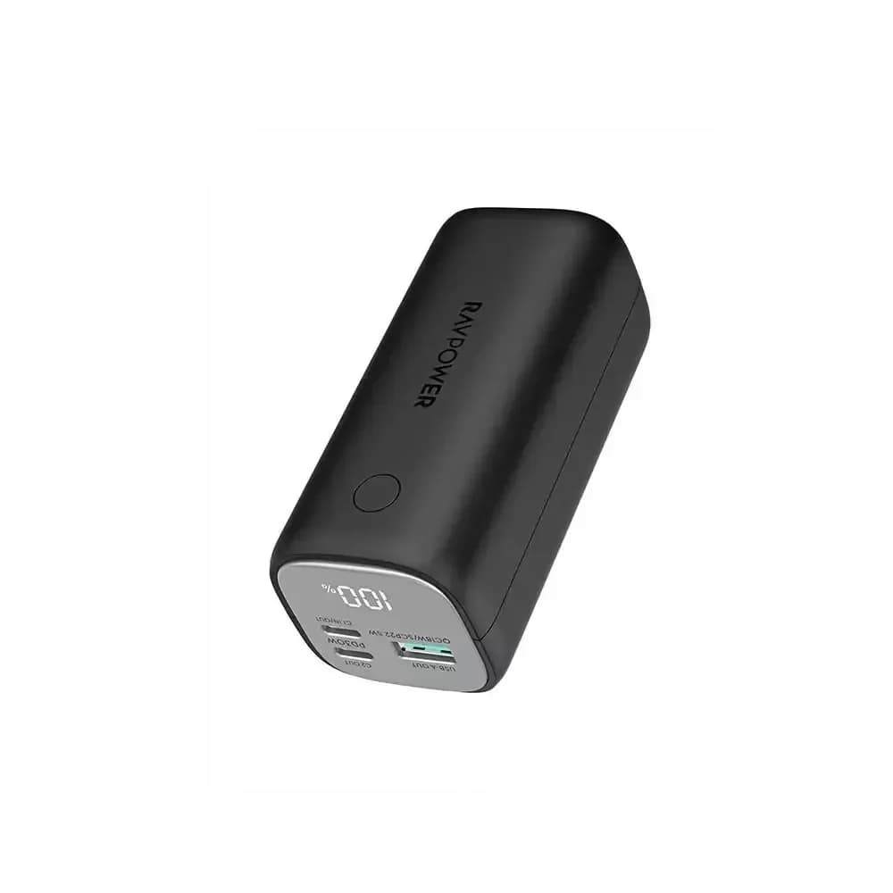 RAVPower 14000mAh 3-Port Power Bank with 20W Fast Charging - PB208 (Black)