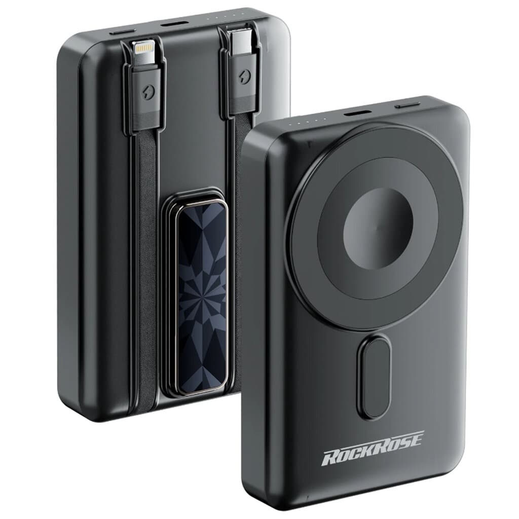 RockRose 10000mAh Power Bank - RRPB50 (Black)