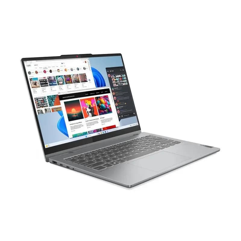 Lenovo IdeaPad 5 2-in-1, i7-13620H, 16GB, 512GB SSD, 14" OLED Touch, Pen, DOS - Luna Grey