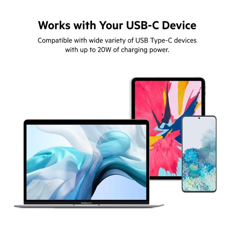Belkin BoostCharge USB-C Wall Charger 20W + 1M USB-C Cable 4