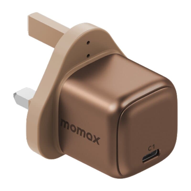 Momax Charge & Port GaN 30W Charger (UK) (Gold) 1 Port / USB-C