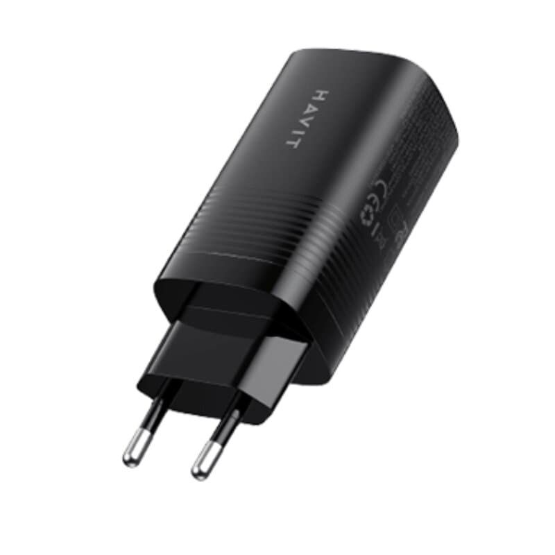 Havit UC20 UK 3-Port Travel Charger 67W (Black) 2