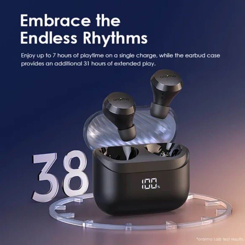 Oraimo SpaceBuds Z Black ANC TWS Earbuds 5