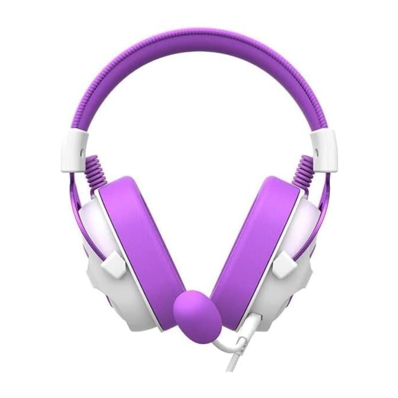 Havit Gaming Headphone Wired (White/Purple) 1