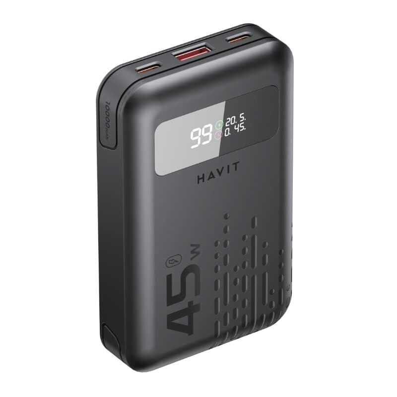 Havit PB5211 Power Bank 10200mAh 45W (Black) 2