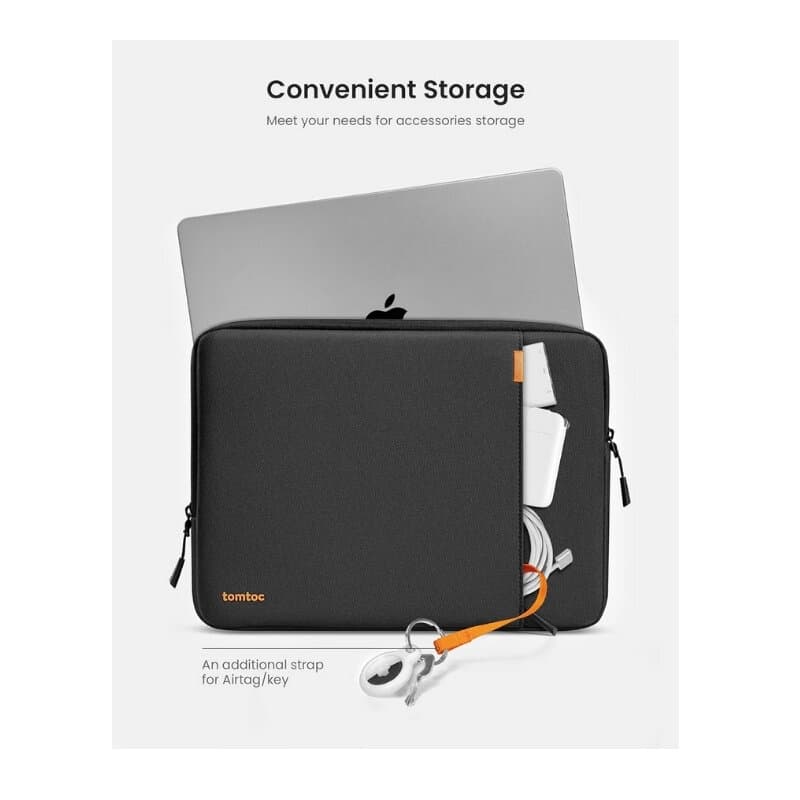 tomtoc Defender-A13 Laptop Sleeve 13 Inch (Black) 3