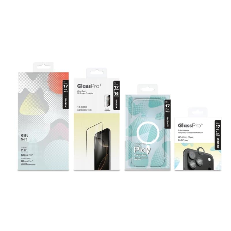 Momax iPhone 17 Pro Max Protection Bundle Set 1