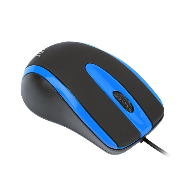Havit Wired Optical Mouse (Black and Blue) 2
