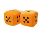 Fuzzy Dice Car-styling - Orange