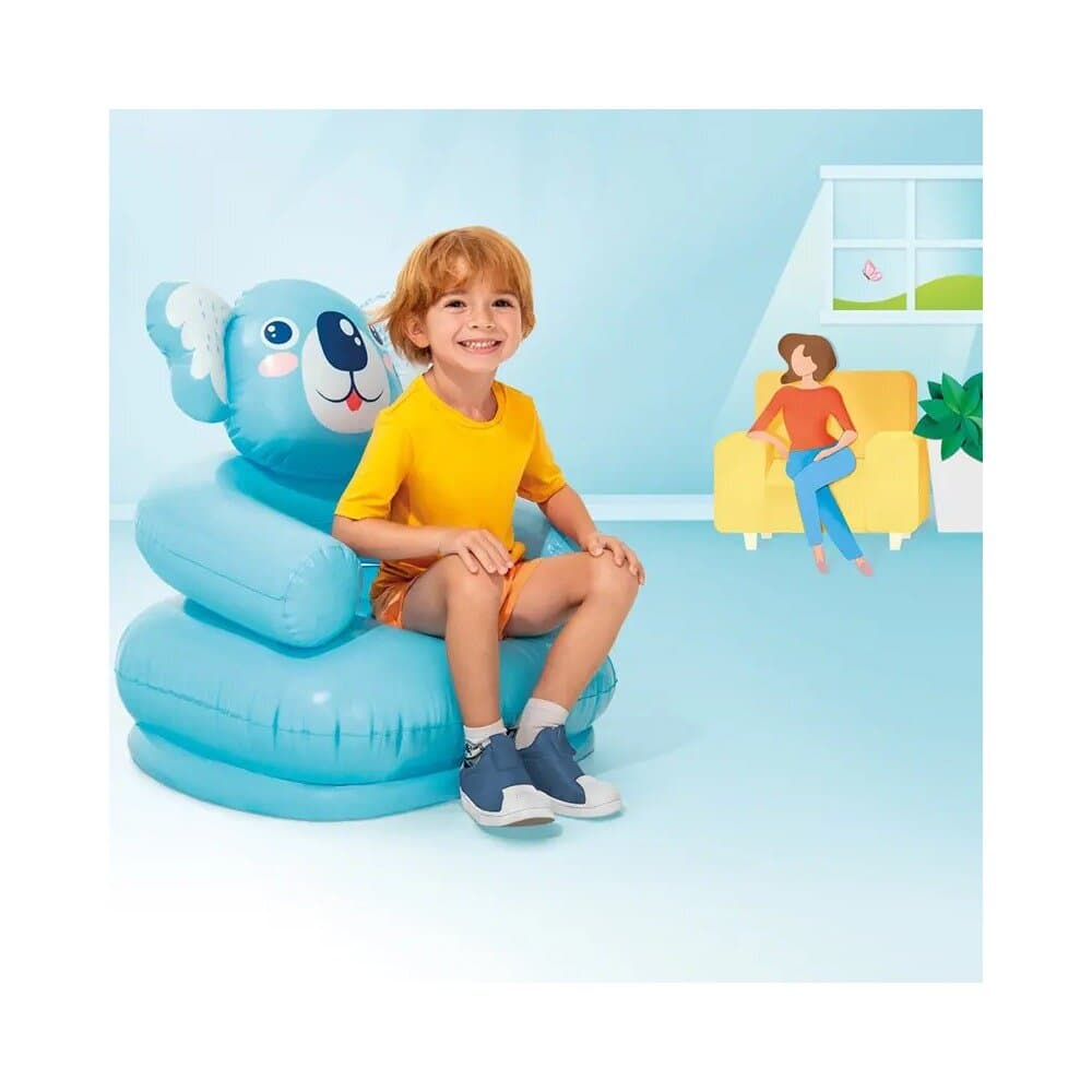 Intex Inflatable Happy Animal Chair - Blue