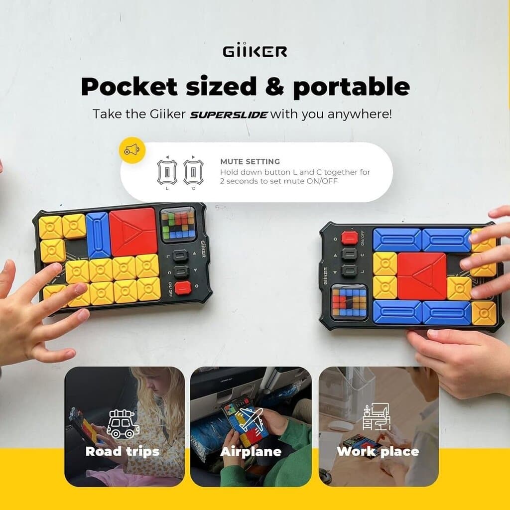 Giiker Super Slide Handheld Console Puzzle - Black 5