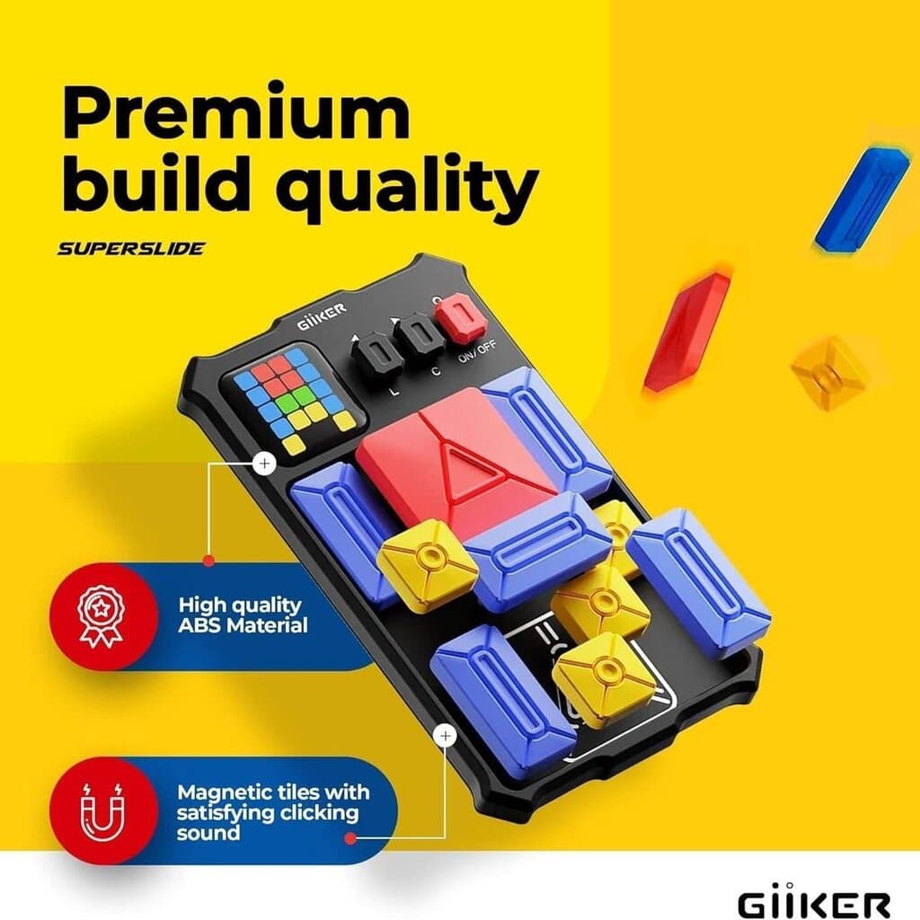 Giiker Super Slide Handheld Console Puzzle - Black 6
