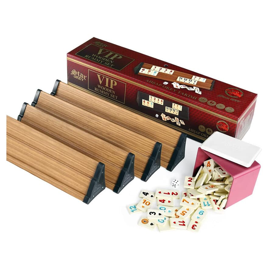 Star Okey Rummy Set VIP Wooden 3