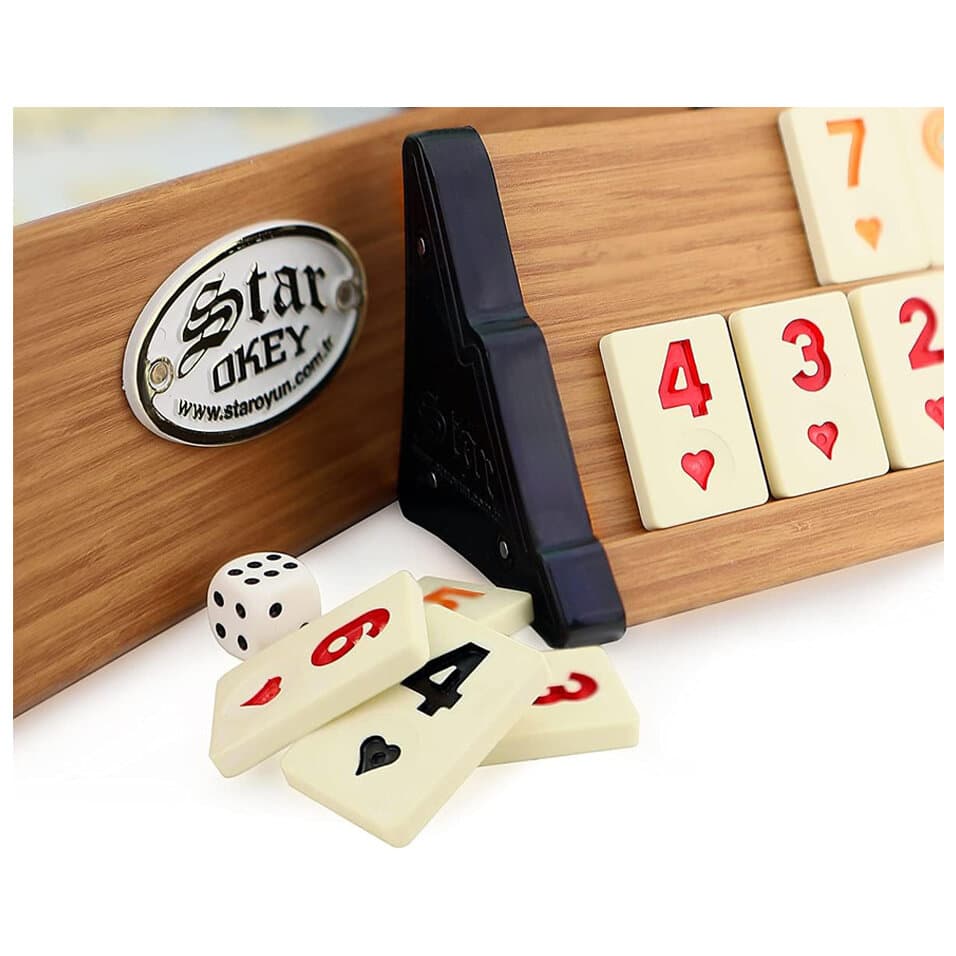 Star Okey Rummy Set VIP Wooden 4