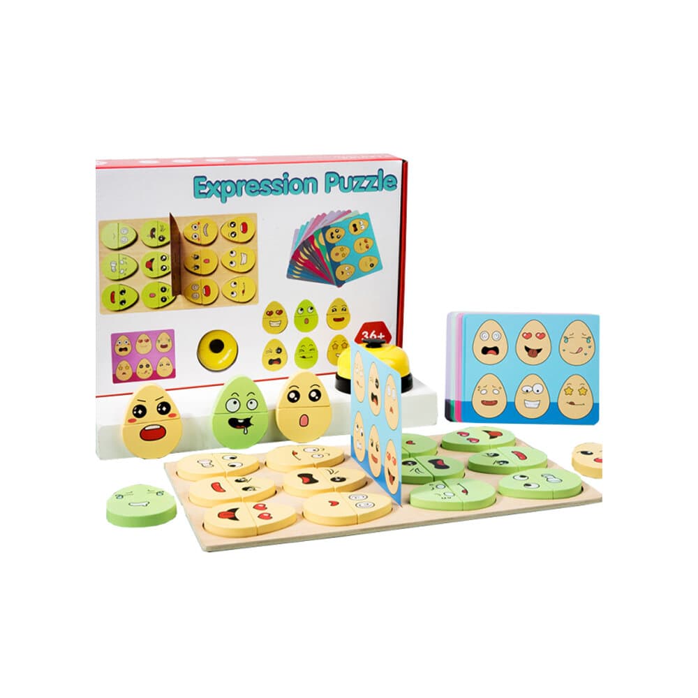 Expression Puzzle Building Blocks
