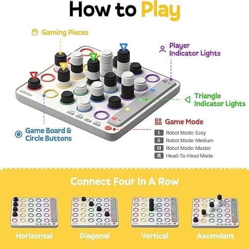 Giiker Smart Four AI 3D Strategy Board Game 3
