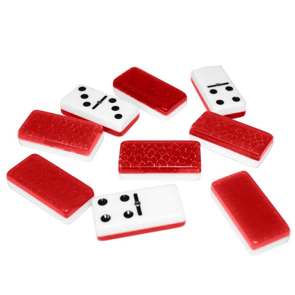 Dominoes Set of 28 - Red