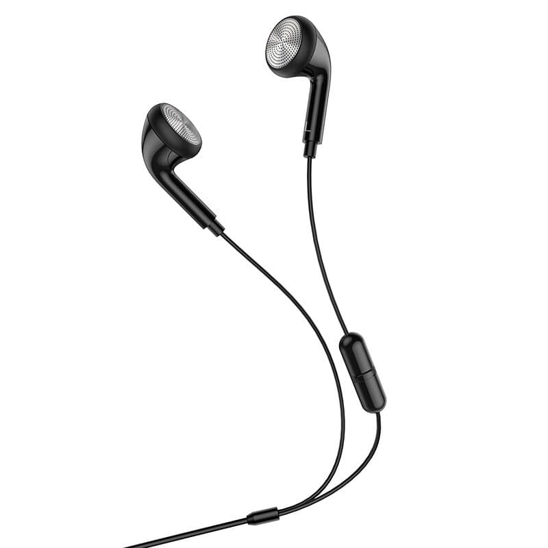 Hoco M73 Joan Wired Earphones 3.5mm with Mic - Black