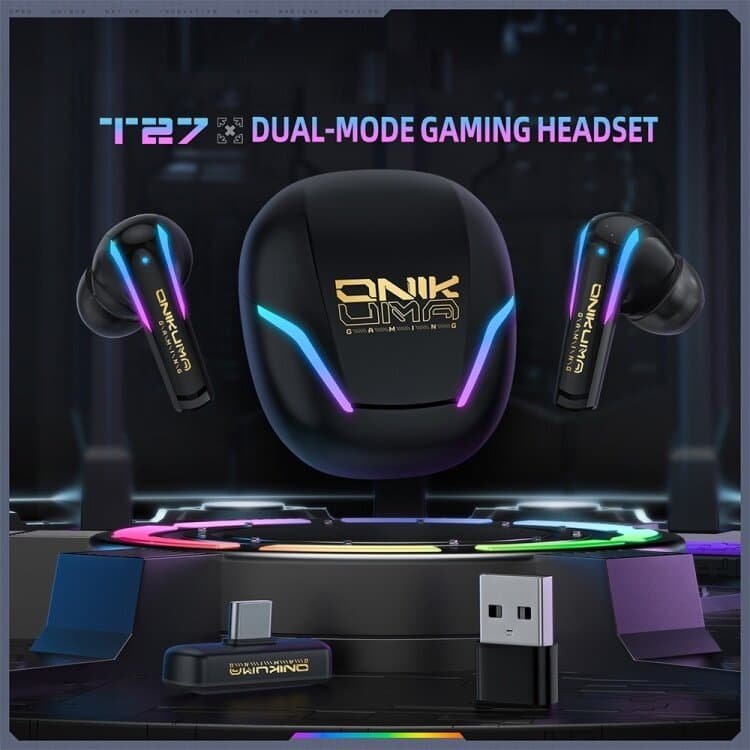 ONIKUMA T27 Dual-Mode Wireless Earbuds 3
