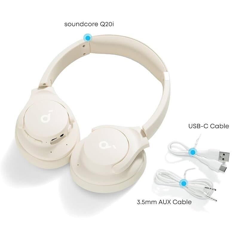 Anker Soundcore Q20i Wireless ANC Headphones - White 2
