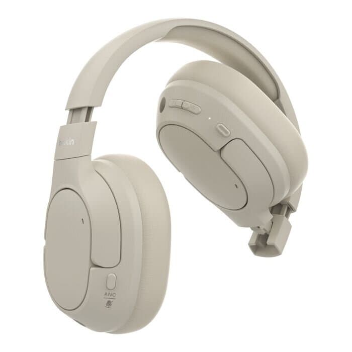 Belkin SoundForm Isolate Noise Cancelling Over-Ear Headphones - sand 2