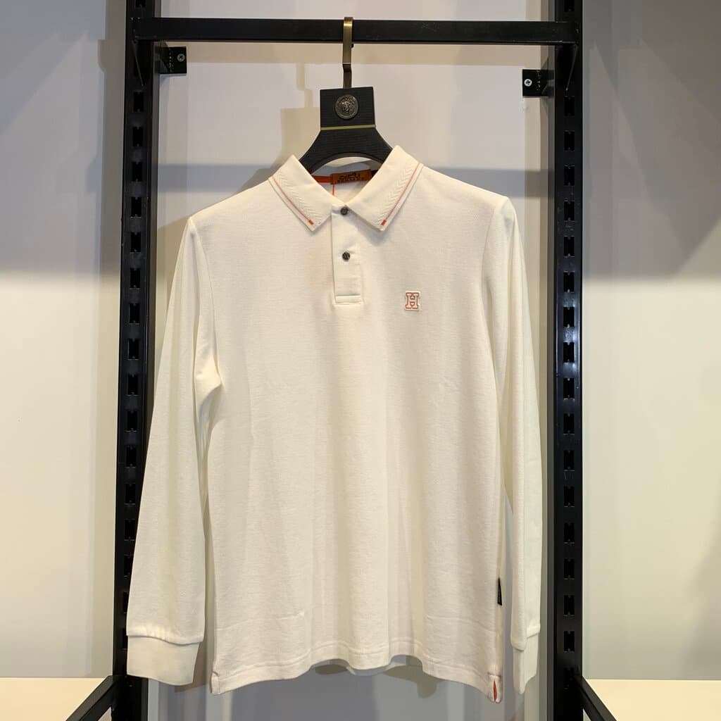 HERMES Men's Cotton Shirt - White (L)