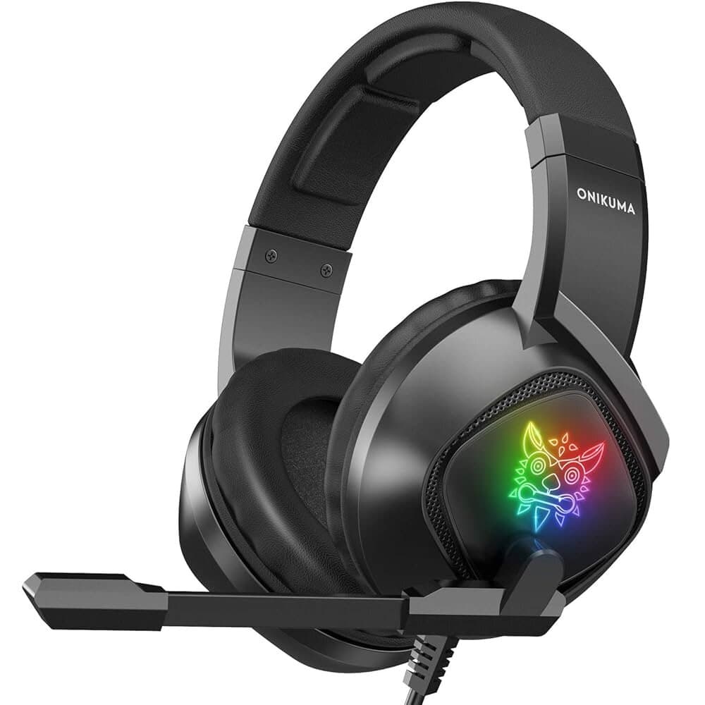 ONIKUMA K19 RGB Wired Gaming Headset - Black