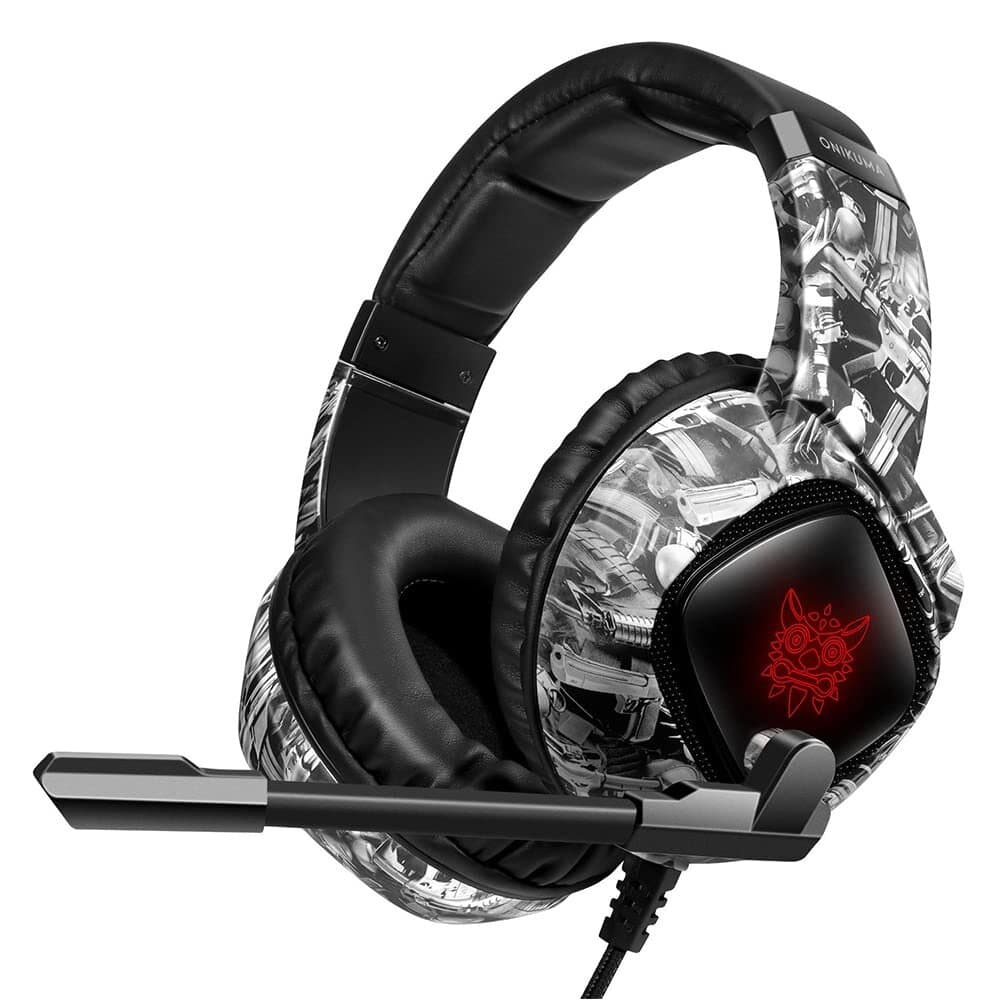 ONIKUMA K19 Wired Gaming Headset - Camouflage Grey