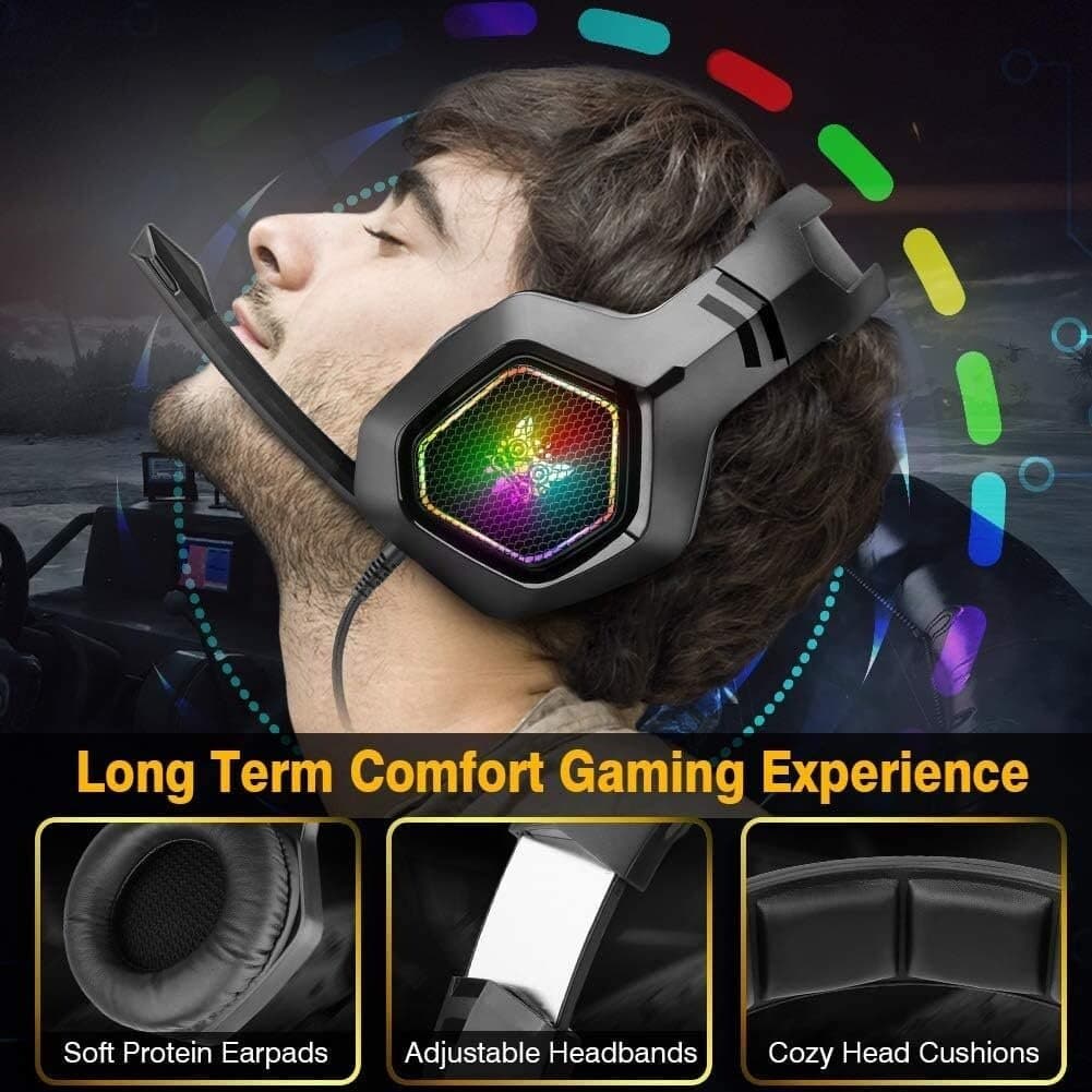 ONIKUMA K10 Wired Gaming Headset - Black 4