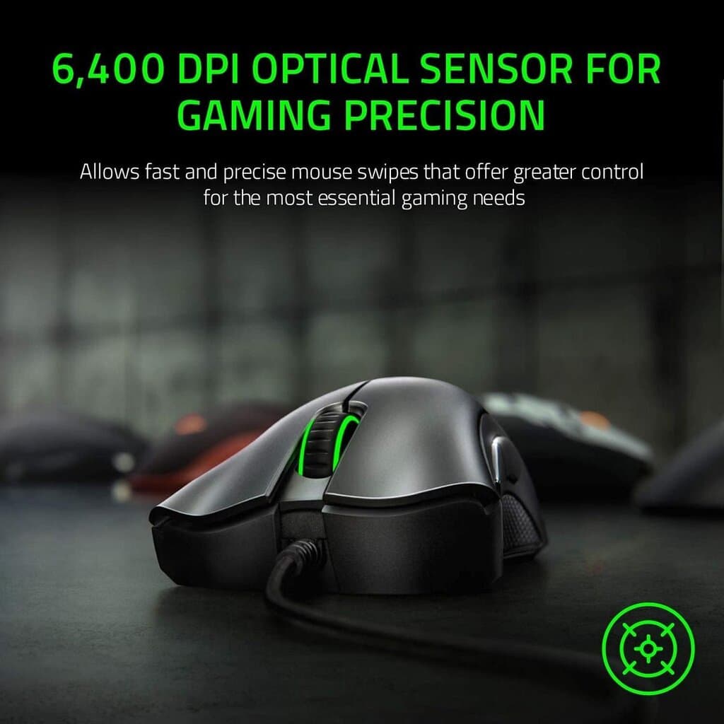 Razer Deathadder Essential Gaming Mouse - Black 6