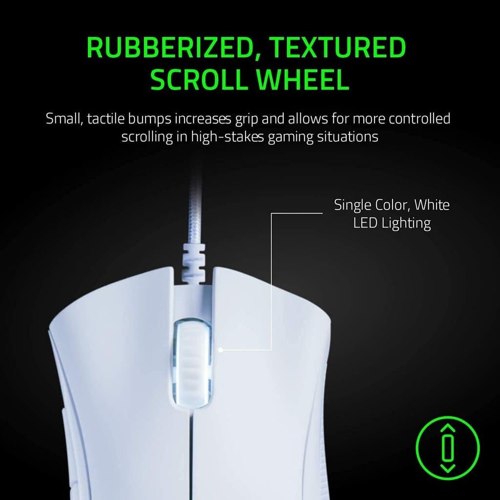 Razer Deathadder Essential Gaming Mouse - White 5