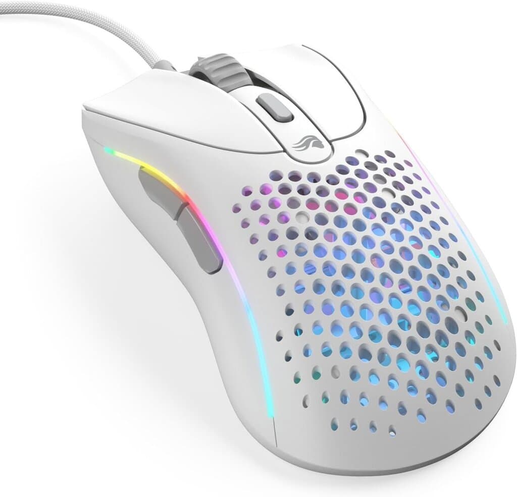 Glorious Model D2 Wired Mouse, 58G - White
