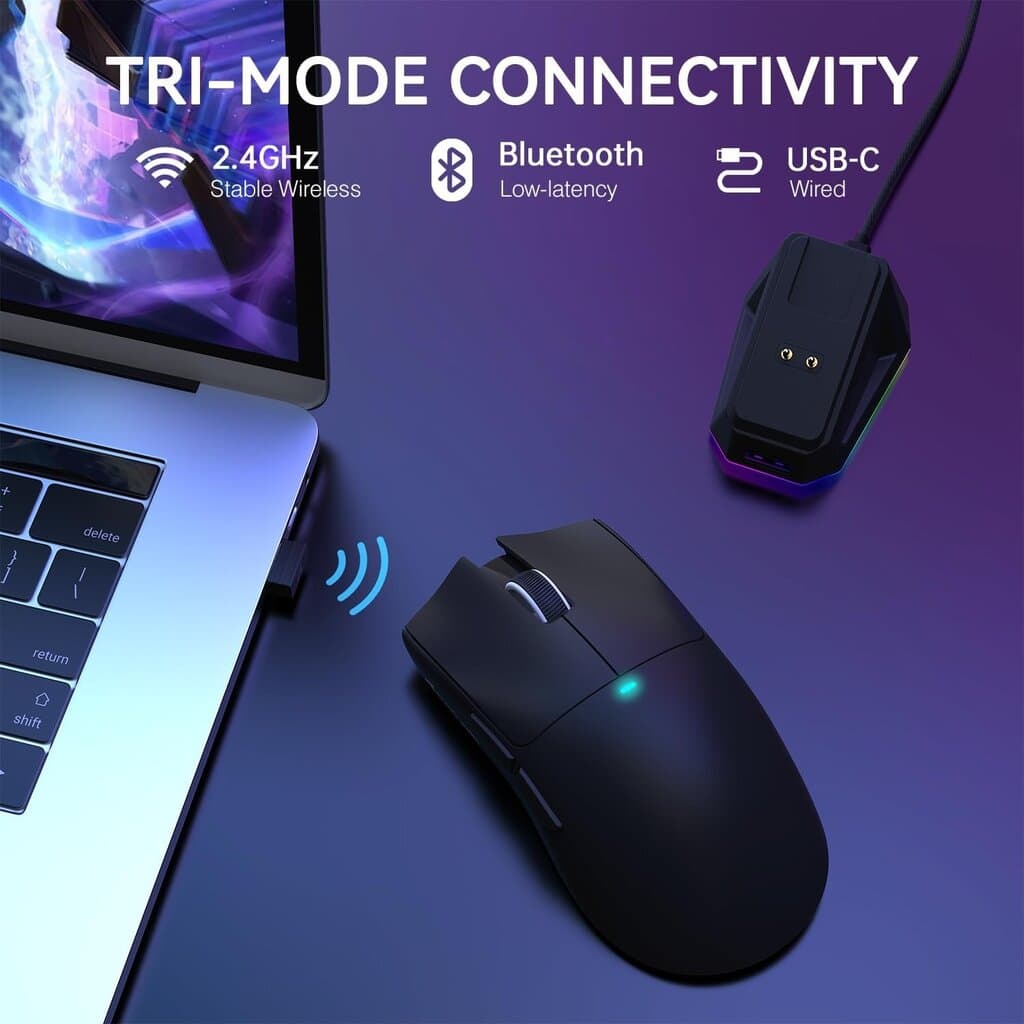 Attack Shark X11 Multi-Mode Mouse - Black 4
