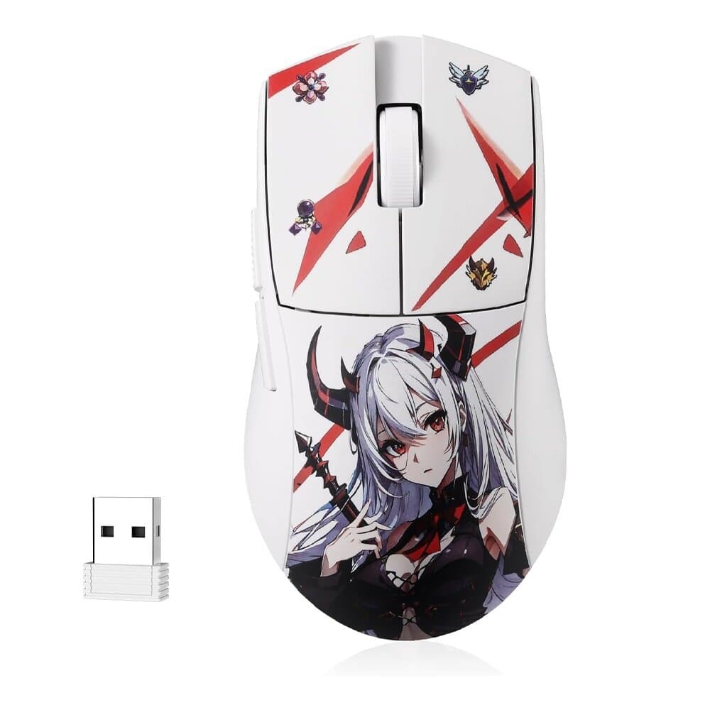 Redragon Anime Ultra Light Wireless Gaming Mouse - White 2