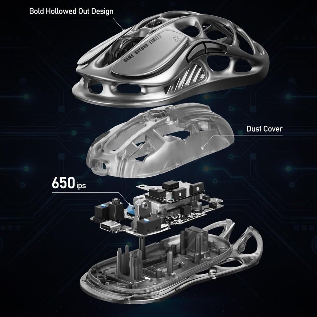 GravaStar M1 Mouse - Grey 2
