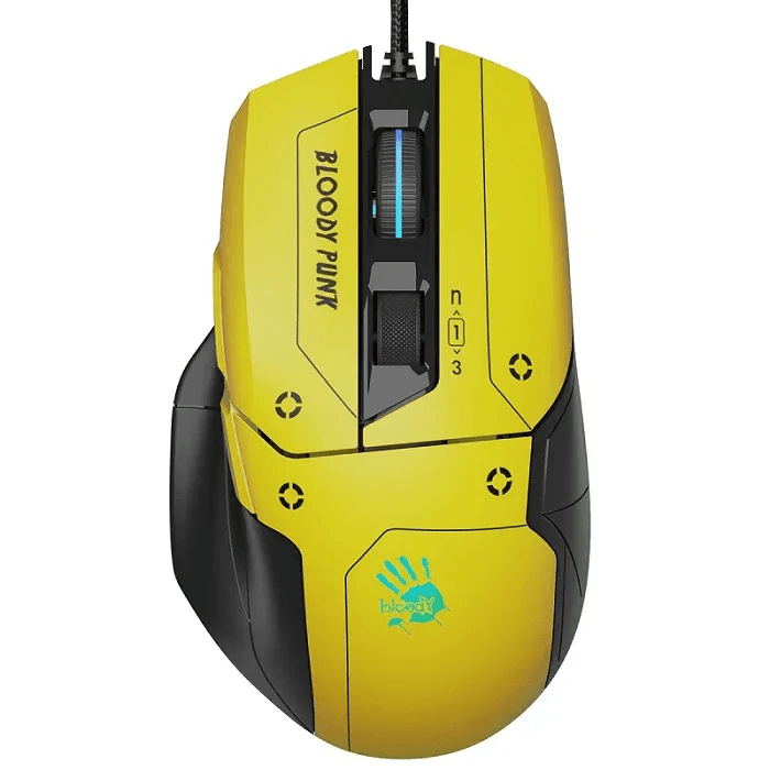 Bloody W70 MAX Gaming Mouse - Yellow