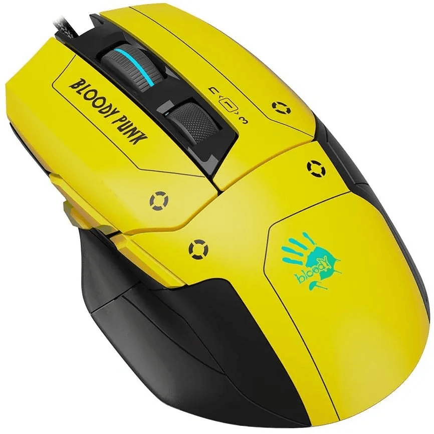 Bloody W70 MAX Gaming Mouse - Yellow 2