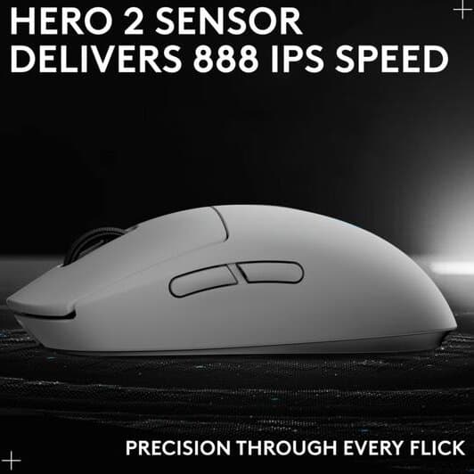 Logitech Pro 2 Lightspeed RGB Wireless Gaming Mouse - White 4