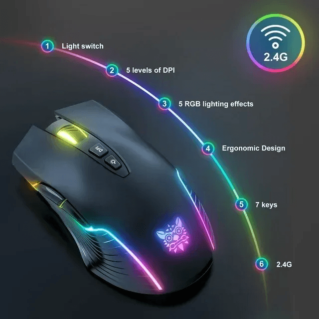ONIKUMA CW905 Wireless Gaming Mouse 5