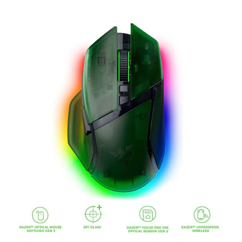 Razer Basilisk V3 Pro 35K Wireless Gaming Mouse - Green