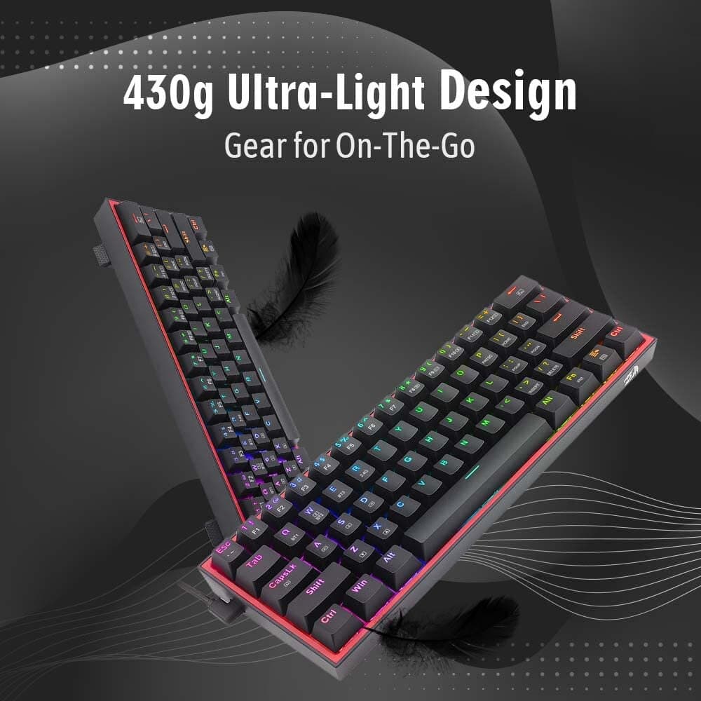 Redragon Fizz Pro K616-RGB 60% Wired RGB Mechanical Gaming Keyboard 4