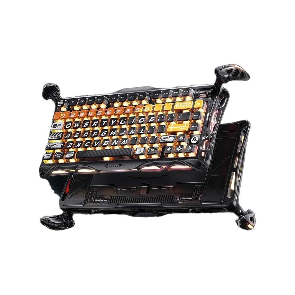 GravaStar Mercury K1 PRO Cyberflare Gaming Keyboard - Black