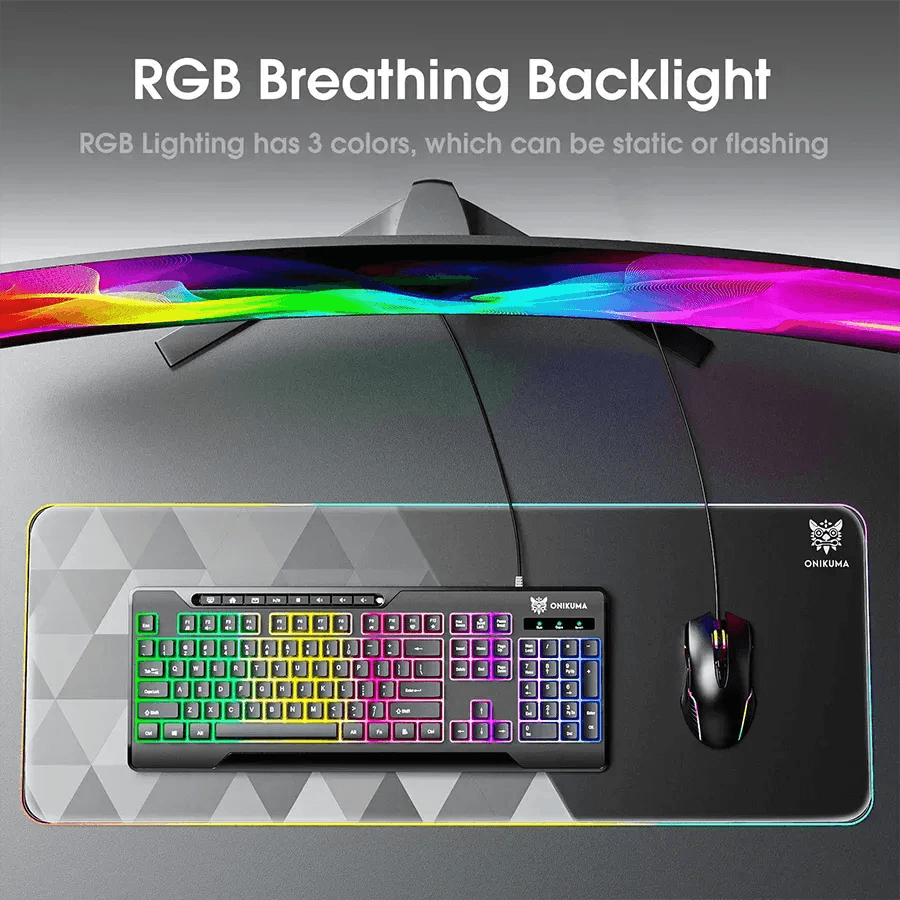 ONIKUMA G32 Wired Gaming Keyboard - Black 5