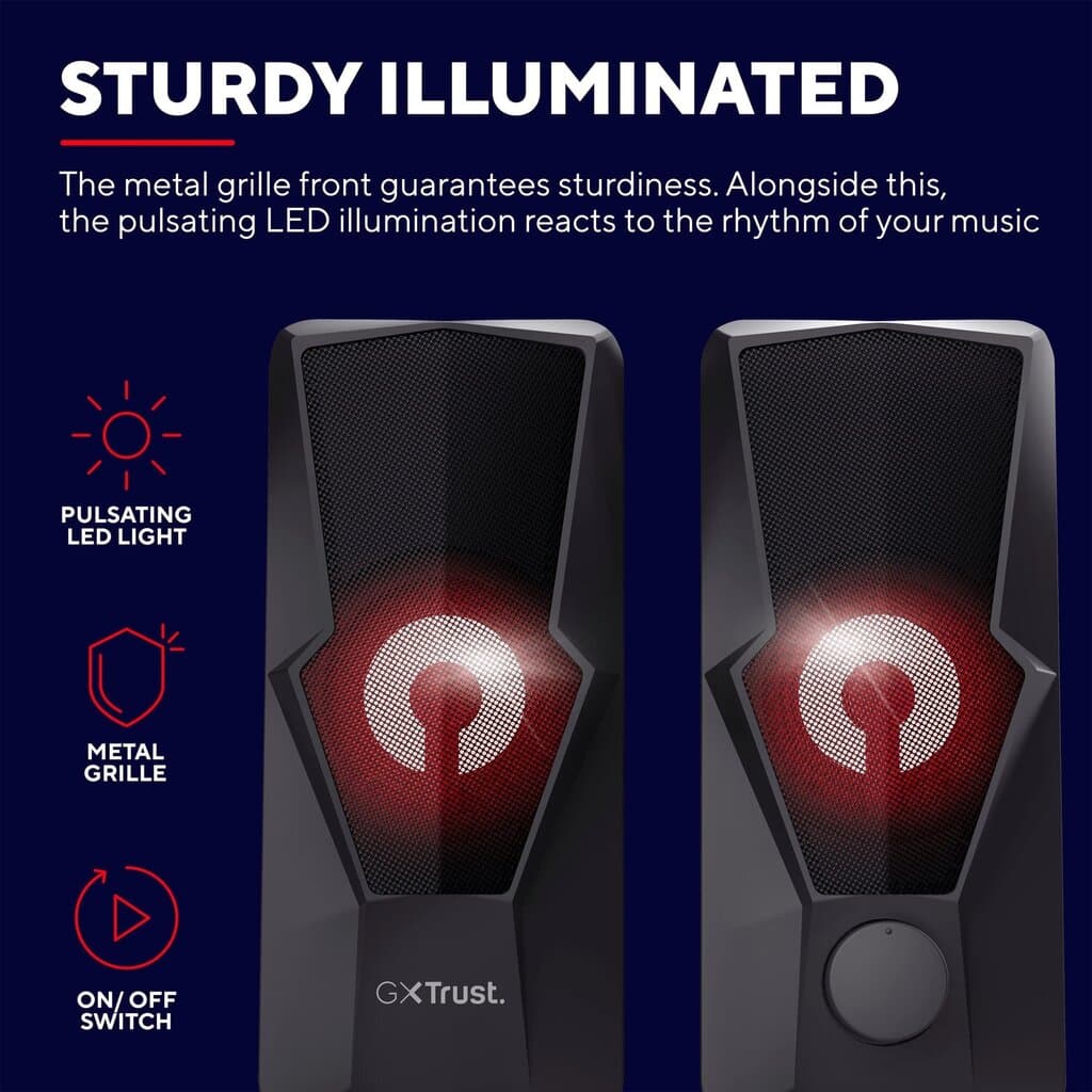 Trust GXT 610 Argus Illuminated 2.0 PC Speaker 3