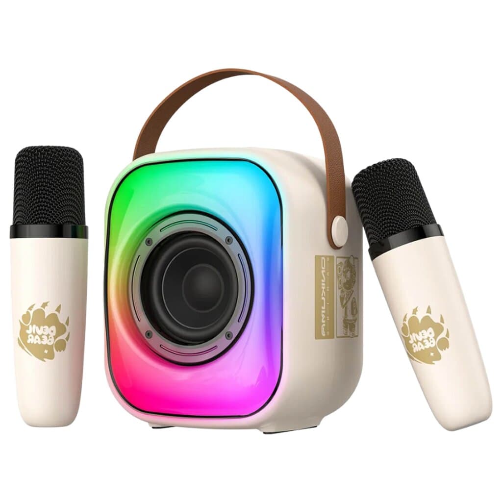 ONIKUMA L7 RGB Wireless Speaker with Mic - Beige