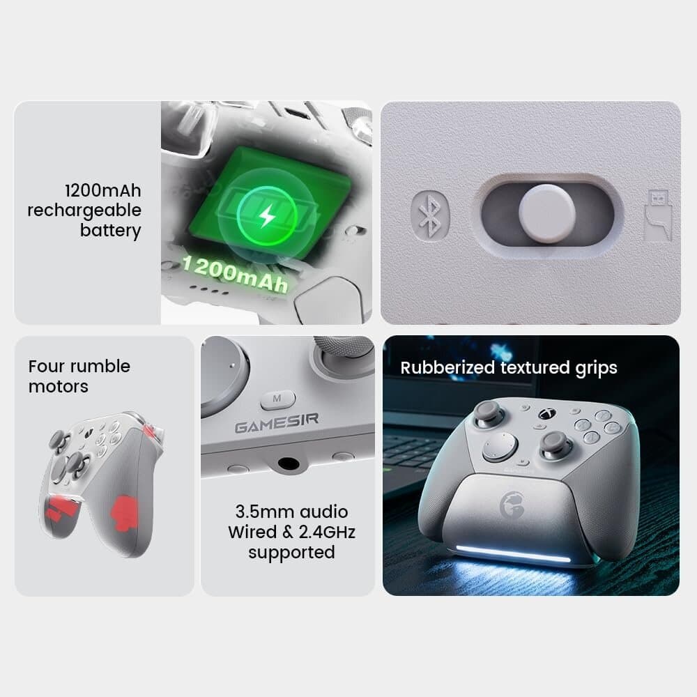 GameSir G7 Pro XBOX Wired Controller - White & Silver 4